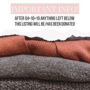 DONATING AFTER 4•10•2019